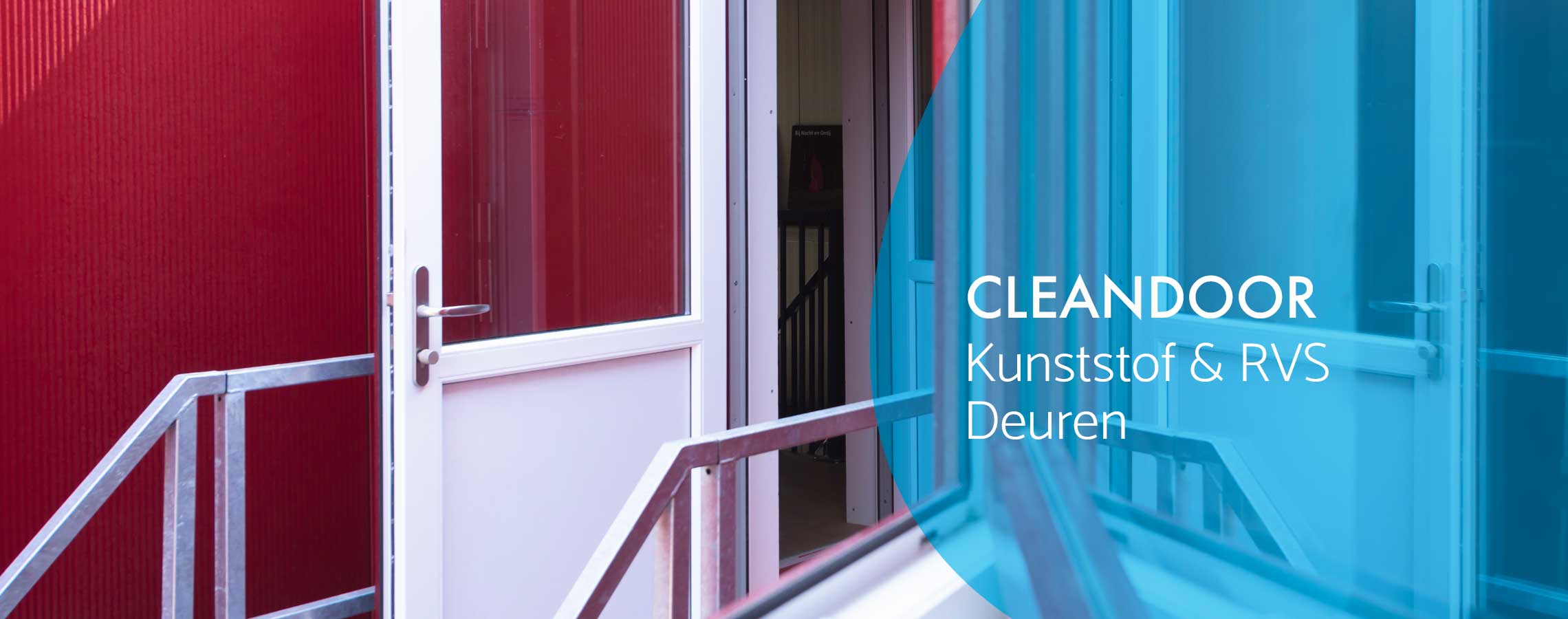 Cleandoor kunststof en rvs deuren